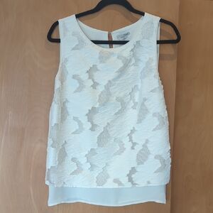 Elegant White Lace Sleeveless Top
